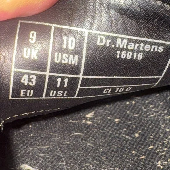 Dr. Martens x Comme des Garcons Homme Deux Shoes Made in England Men 10 Wmn 11 - Picture 9 of 11